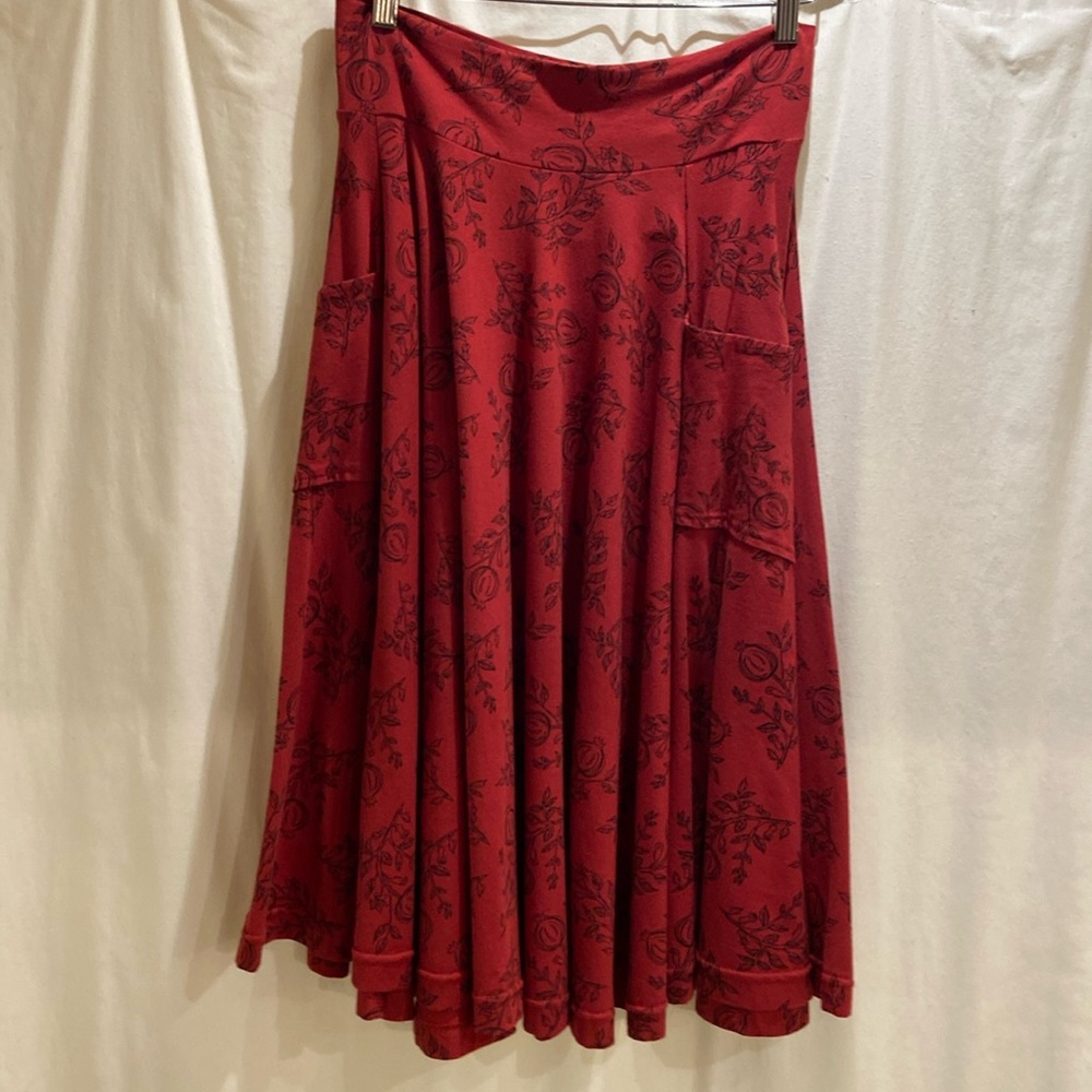 Effie’s Heart Sojourn Skirt -Pomegranate Print Size Medium